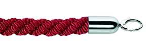 Alco Kordel für Seilständer Ø 3 cm mit Chrom-Endstück 1,5 m rot