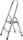 Alco Haushaltsleiter Aluminium 2-stufig 104cm silber