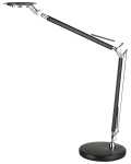 LED-Tischleuchte, Schwarz, Doppelgelenk, Doppelarm, 12...