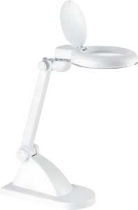 Alco LED-Lupenleuchte 9222 Kunststoff 3,5 mit 3 Dioptrien 6W weiß