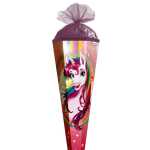 Roth Schultüte 100cm eckig Einhornportrait