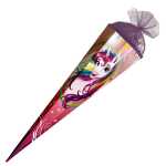 Roth Schultüte 100cm eckig Einhornportrait