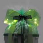 Roth LED-Schleife "Green Lights"