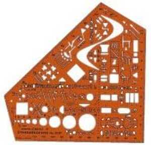 Standardgraph Schablone Schulwinkel stano-ELEKTRO m
