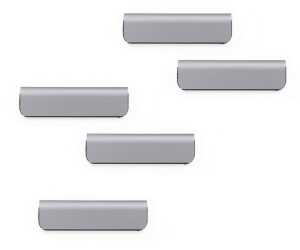 Durable Zettelhalter/ -clip 60x17mm si 5St DURAFIX® CLIP adhäsiv