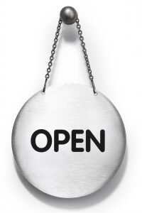 Durable Piktogramm Open/Closed si Wendepikto rund 130mm