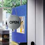 Durable Piktogramm Open/Closed si Wendepikto rund 130mm