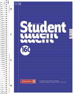 Notizblock / Collegeblock Student ( A4 liniert 70g/m? 160 Blatt ..