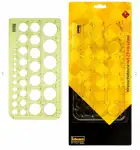 Idena 20070 - Kreisschablone mit 23 cm Lineal, 1 Stück