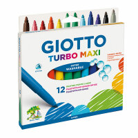 GIOTTO Fasermaler Turbo Maxi im 12er Kartonetui K12...