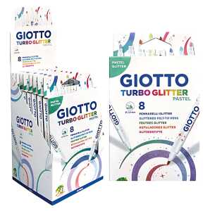 Faserschreiber Giotto Turbo Glitter LYRA F426300 8er-ET Pastell