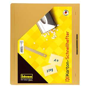 Schnellhefter aus Pappe A4 gelb