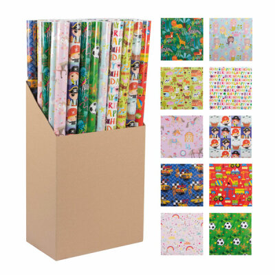 Idena Geschenkpapier 2m x 70cm Kindermotive