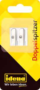 Idena 520051 Anspitzer Metall, Keilform, 2 Stück