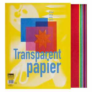 Idena Transparentpap. A4 10 Blatt farbig sortiert