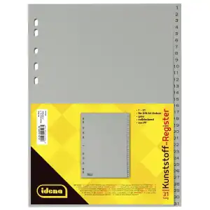 Idena 302009 - Register 1-31, DIN A4, volldeckend