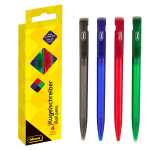 Idena 512391 - Druckkugelschreiber, 4 Stück mit...