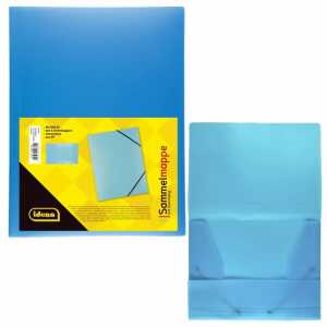 Idena 10380 Gummizugmappe DIN A3, PP, transluzent türkis