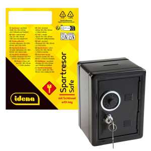 Idena Spartresor schwarz 120x100x160mm - Metall