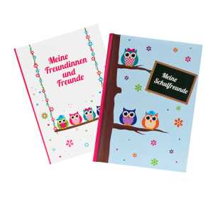 Goldbuch Freundebuch Eule