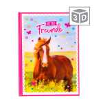 Goldbuch Freundebuch Pferdeliebe 3D
