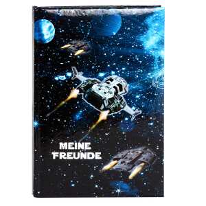 Goldbuch Freundebuch Raumschiff