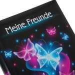 Goldbuch Freundebuch Schmetterling