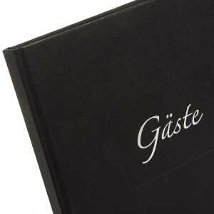 Goldbuch Gästebuch Seda schwarz