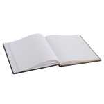 Goldbuch Gästebuch Leder schwarz