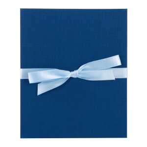 Goldbuch Leporello Linum blau