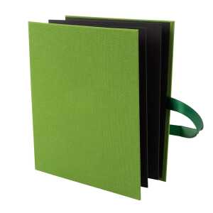 Goldbuch Leporello Linum grün 19x15,5x0,8cm