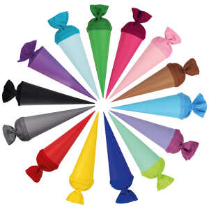 Goldbuch 35cm Bastelschultüten Sortiment mit farbigem Filzverschluss