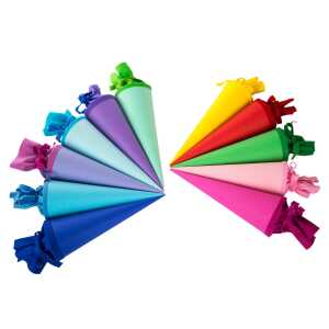 Goldbuch Bastelschultüten Sortiment mit farbigem Filzverschluss