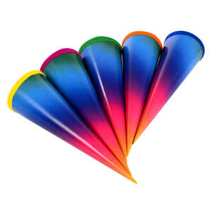 Goldbuch 35cm Bastelschultüte mit farbigem Filzverschluss Regenbogen