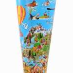 Goldbuch Schultüte 70cm Weltkarte