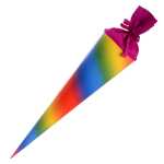 Goldbuch Bastelschultüte mit farbigem Filzverschluss Regenbogen