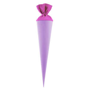 Goldbuch Bastelschultüte 70cm mit farbigem Filzverschluss violett