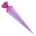 Goldbuch Bastelschultüte 70cm mit farbigem Filzverschluss violett
