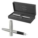 PARKER Füllfederhalter Sonnet Edelstahl P.T. M Schwarz