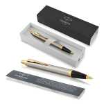 PARKER IM Brushed Metal G.C. M Blau