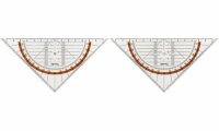 ROTRING Geo-Dreieck Geo-Dreieck Hypotenuse 23 cm, 20 cm...