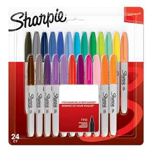 SHARPIE Marker Sharpie Fein Rundspitze - 24er Blister F siehe Komm.
