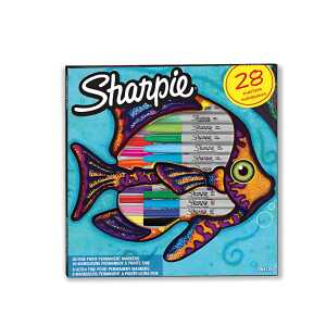 Sharpie Permanent-Marker FINE, 28er BIG PACK Fisch (5050472)