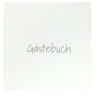 Güss Gästebuch 80 S. Hardcover weiß 20x20cm