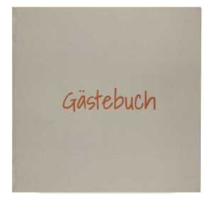 GÜSS Gästebuch, 80 S., Hardcover grau