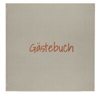 Güss Gästebuch 80 S. Hardcover grau 20x20cm