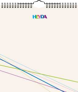 2026 Heyda Bastel- und Fotokalender immerwährend 215×240 mm beige