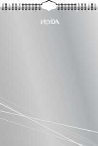 2026 Heyda Bastel- und Fotokalender immerwährend A4 silber