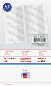 rido/idé AnschriftenheftGILET 16seitig