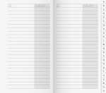 2026 Rido Adress-Registerheft 87×153 mm weiß